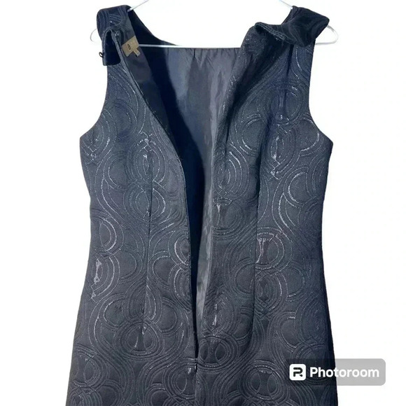 Target limited  Editionblack collared shaded geometric jacquard dress size 10 - Picture 3 of 5